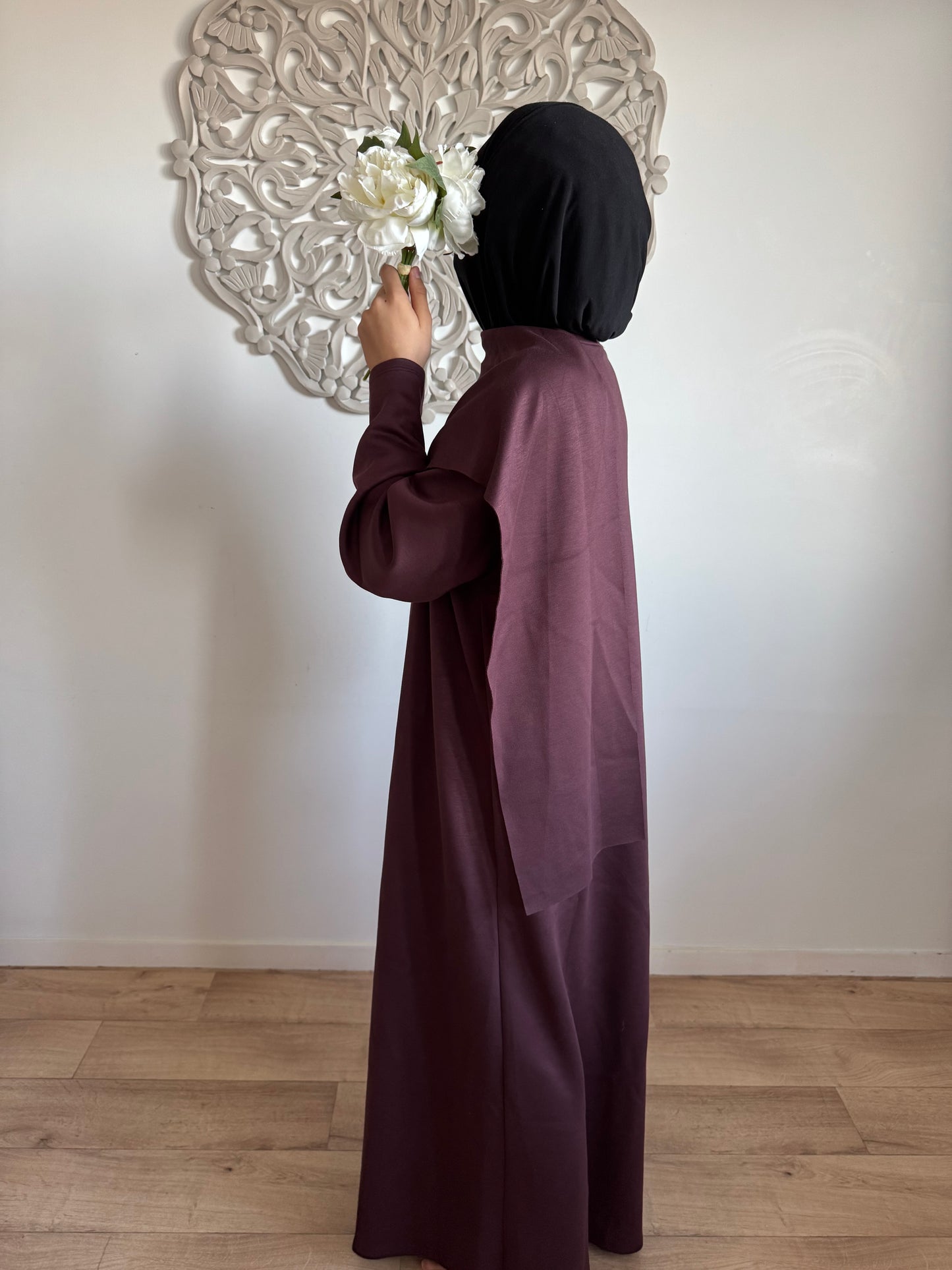 Abaya Cape winter Plum