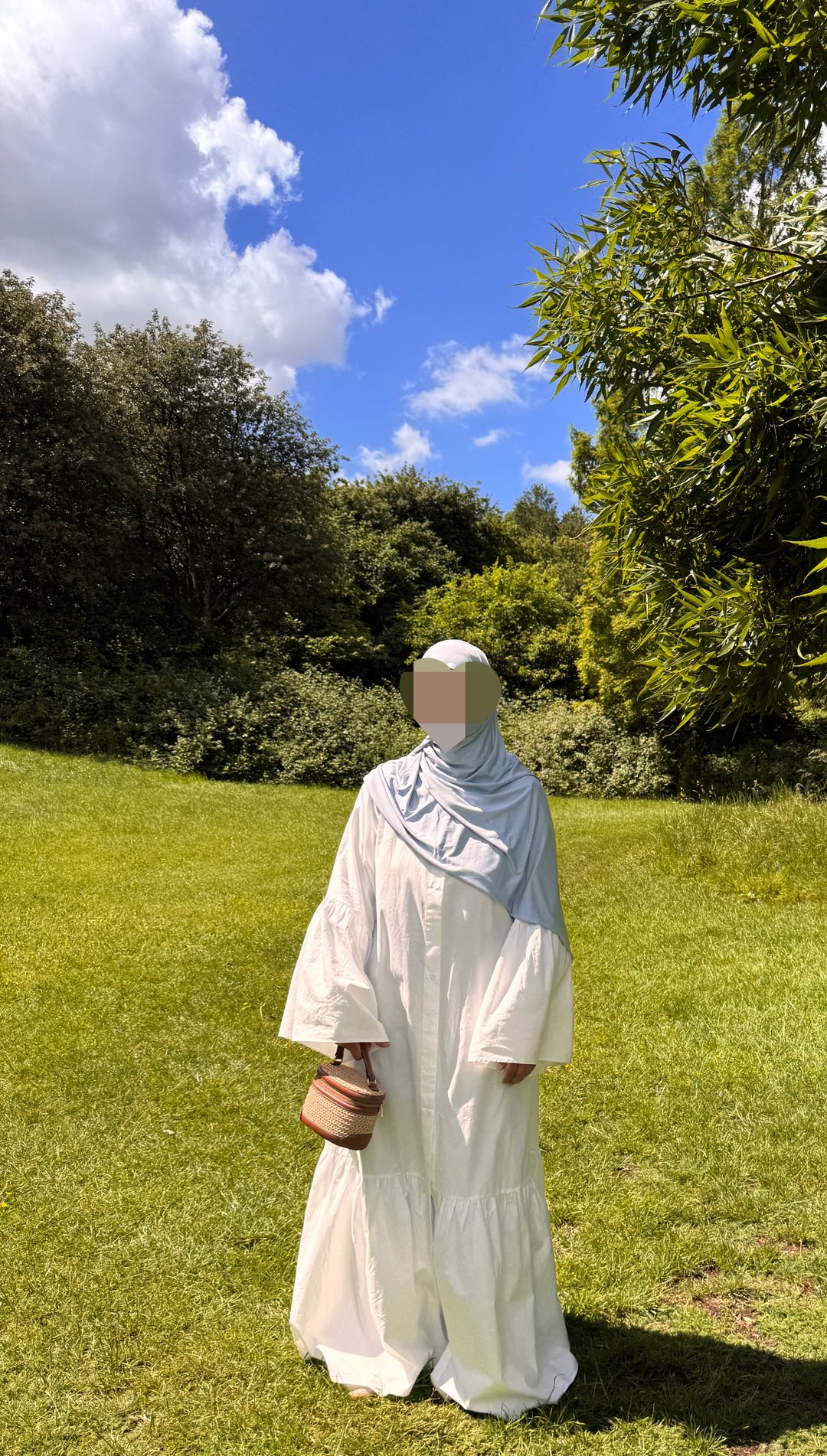 Modest Flowy Cotton Maxi Dress