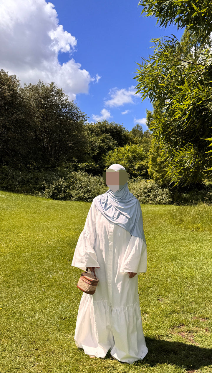 Modest Flowy Cotton Maxi Dress