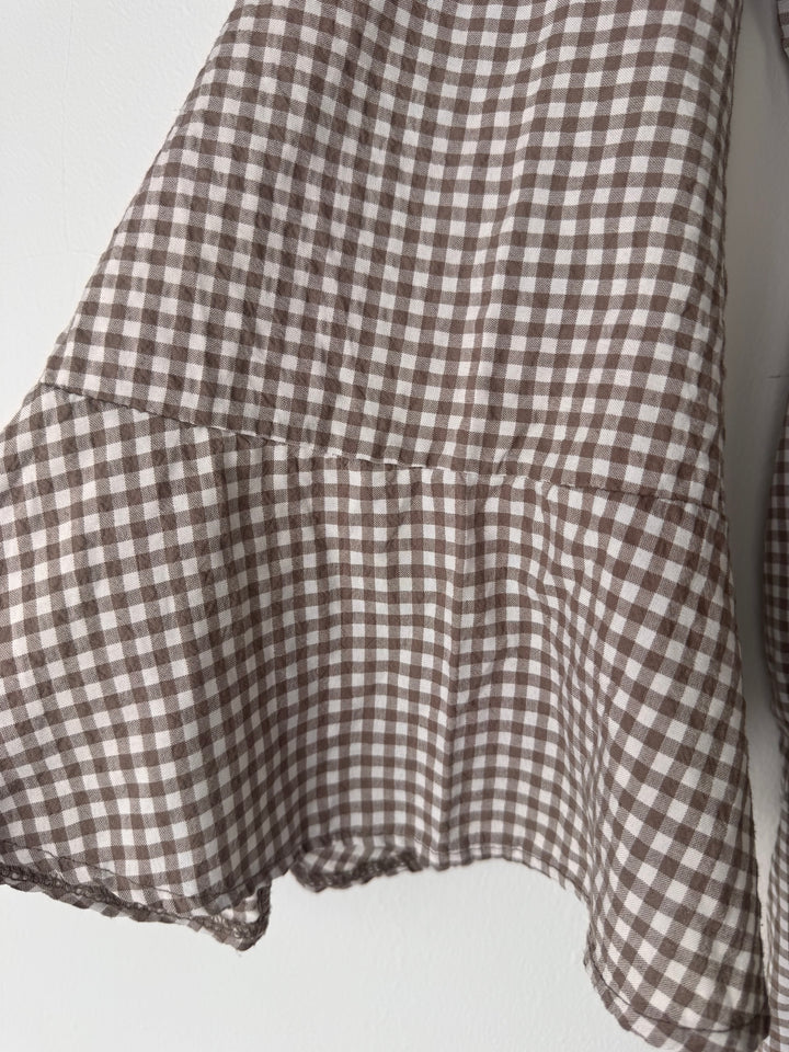 Gingham Modest Maxi Dress