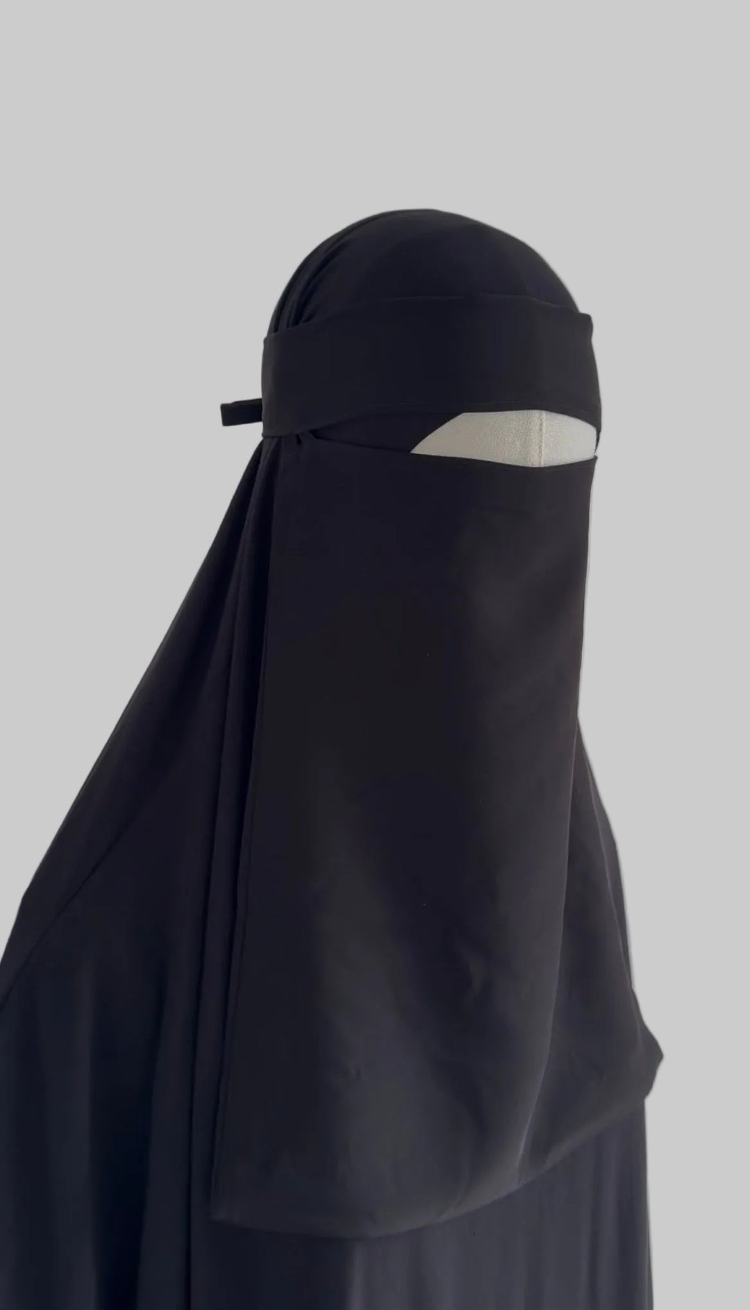1 Layer Medina Silk Pull Down Niqab