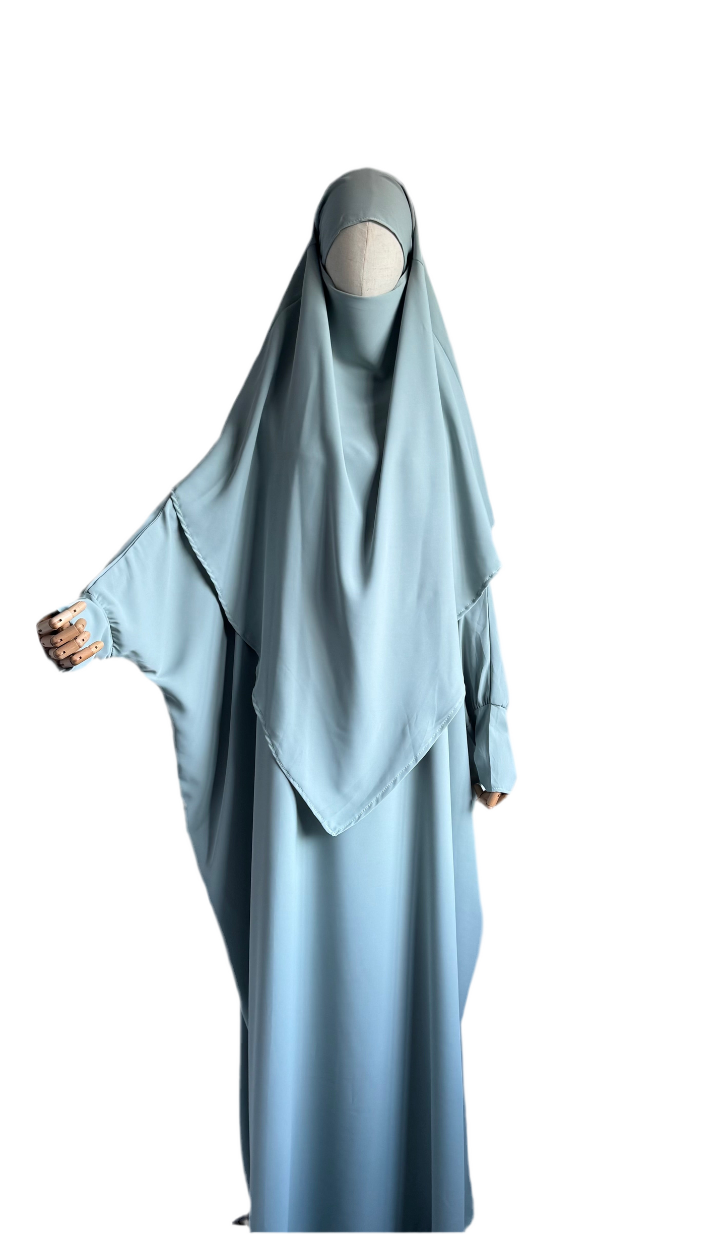 Waterblue Abaya & Khimar Set KHADIJA(Madina Silk)