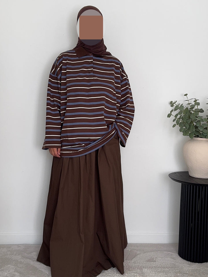 The Essential Modest striped Polo