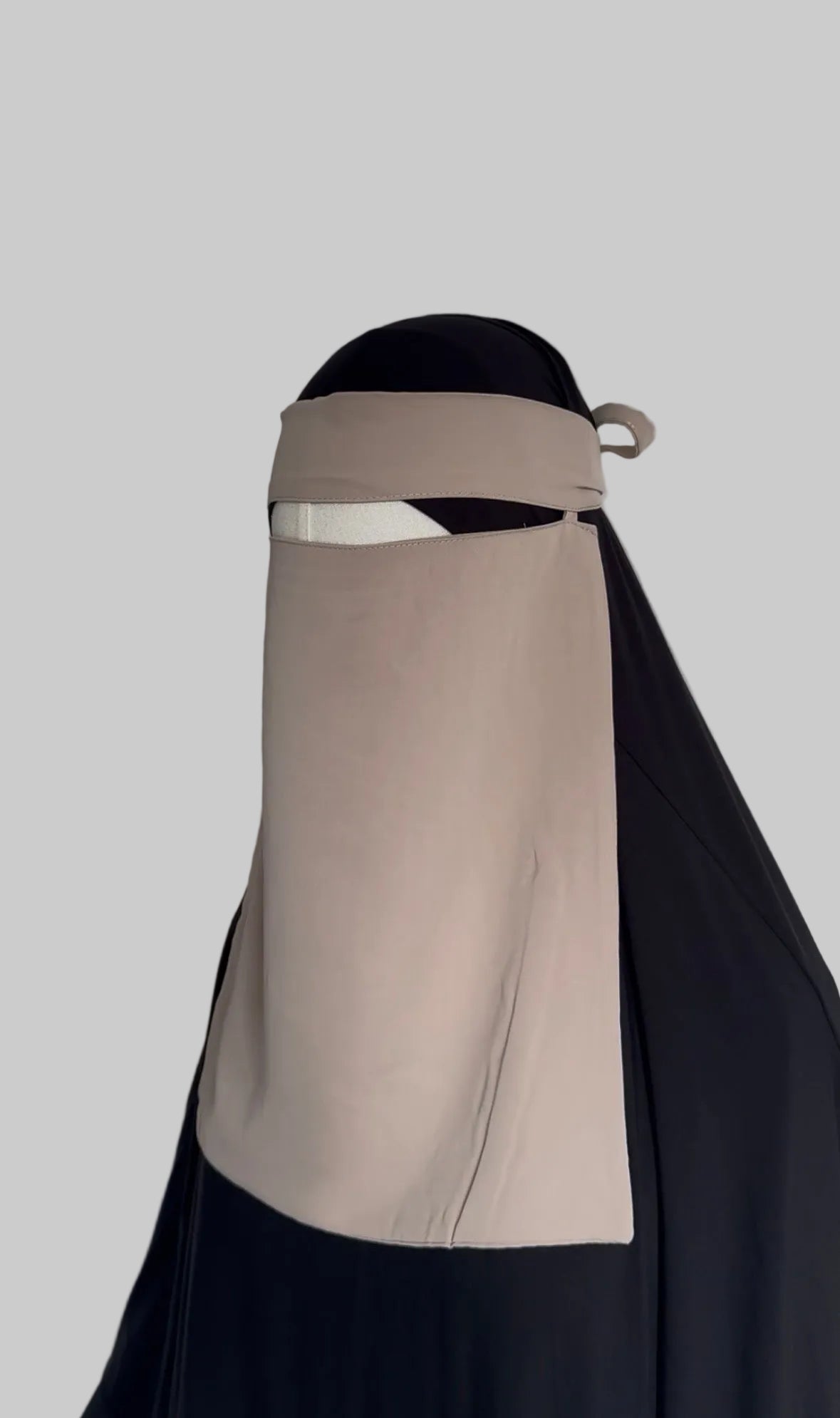1 Layer Medina Silk Pull Down Niqab