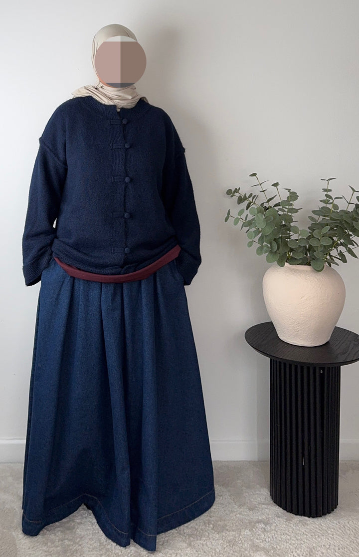 Asian-Inspired Knit Cardigan