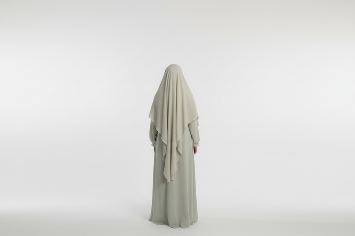 Cream Abaya &amp; Khimar Set - Mariya Abaya Khimar 