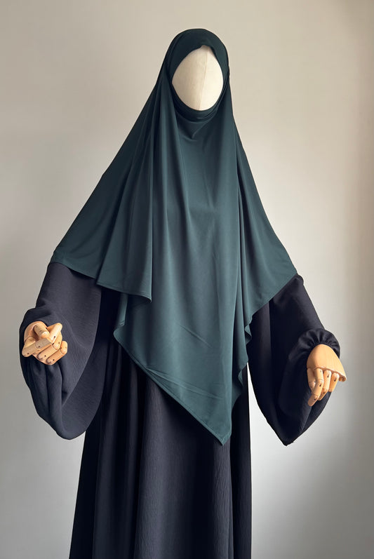 Regular Dark green Premium Jersey Khimar