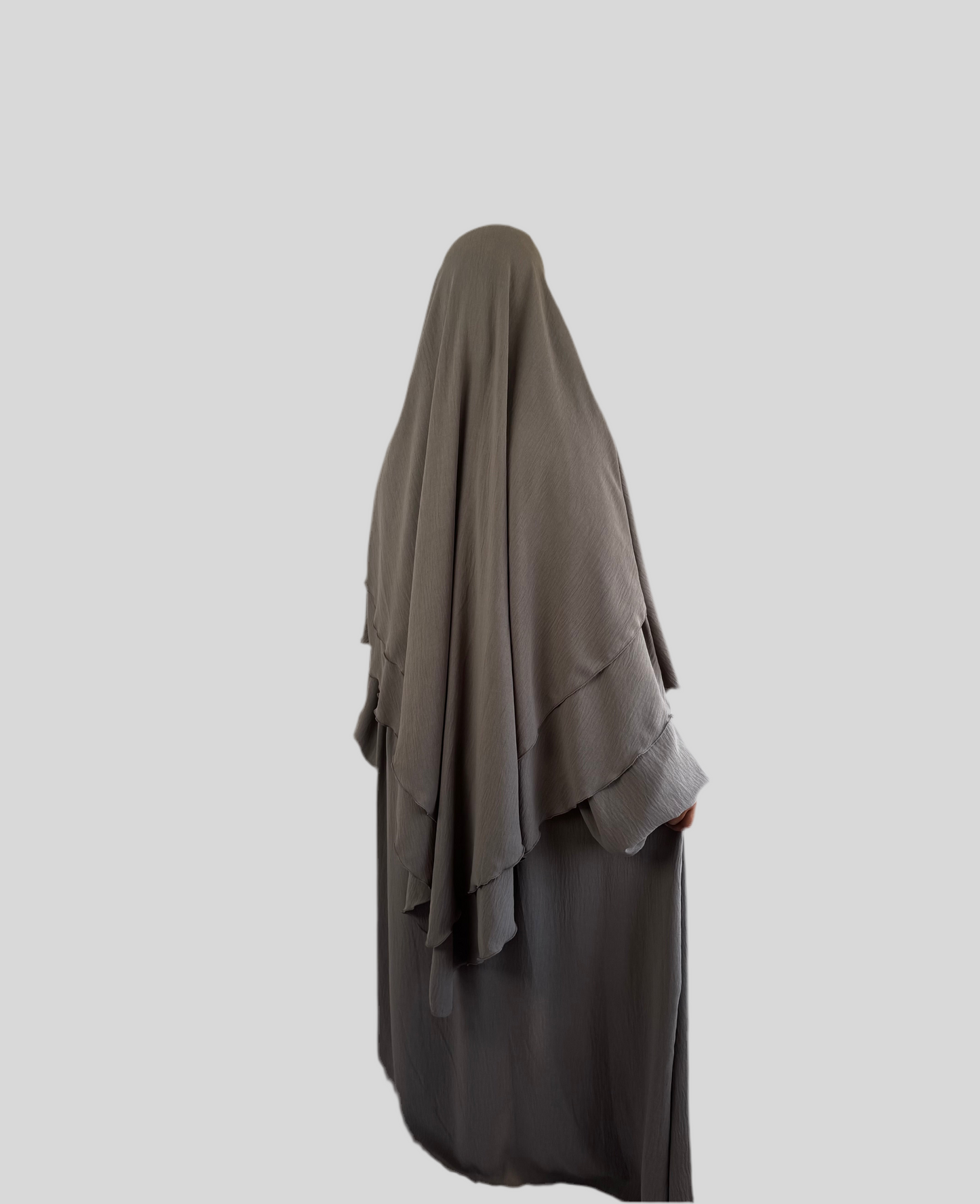 Taupe Abaya & Khimar Set ASSIYA