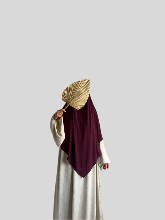 Regular Premium Jersey Khimar burgundy