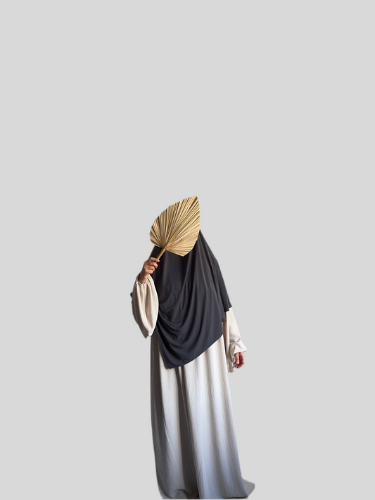 Regular Dark grey Premium Jersey Khimar