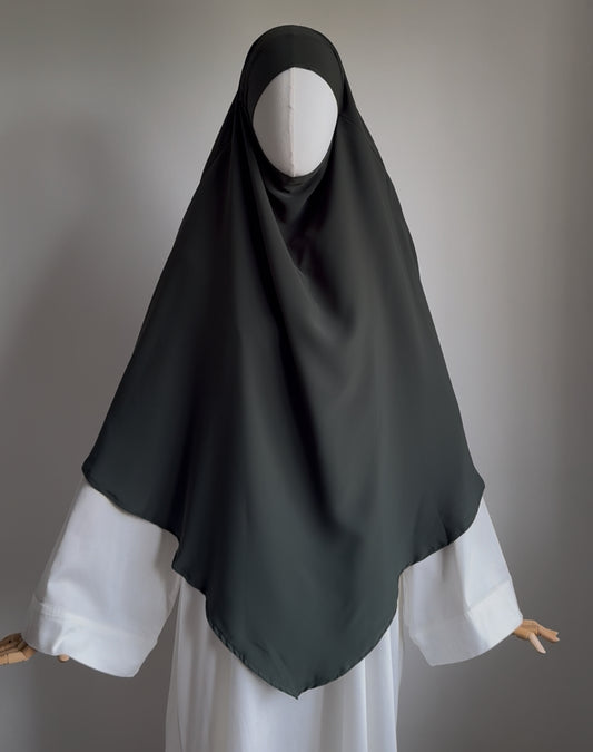 Green Medina Silk Khimar