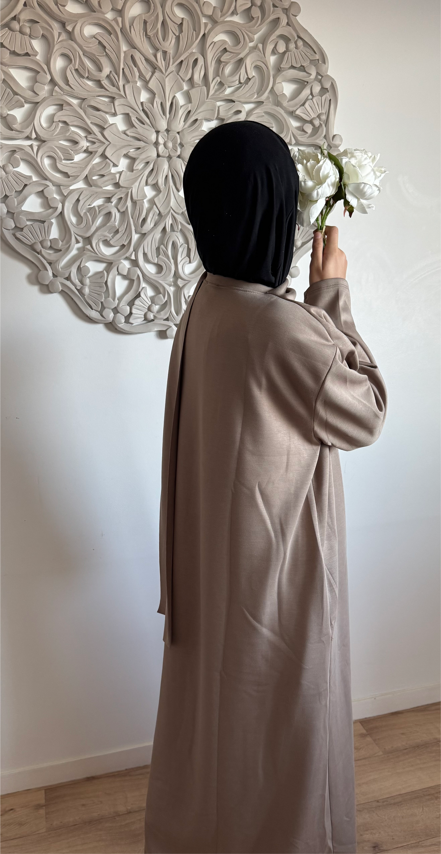 Abaya Cape winter Taupe