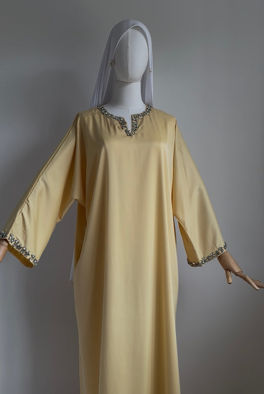 Yellow Elegant Abaya ALYA