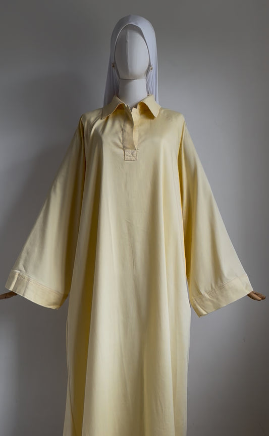 Yellow abaya Jasminah