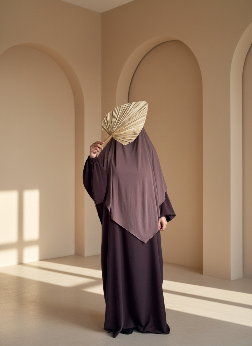 Bamboo jersey khimar