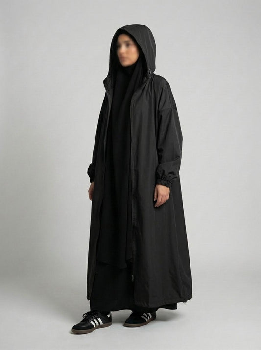 Black Raincoat Abaya