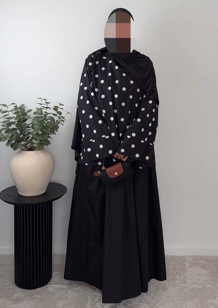 Modest Oversized Long Sleeve Blouse – 100% Cotton – Lightweight, Breathable &amp; Comfortable