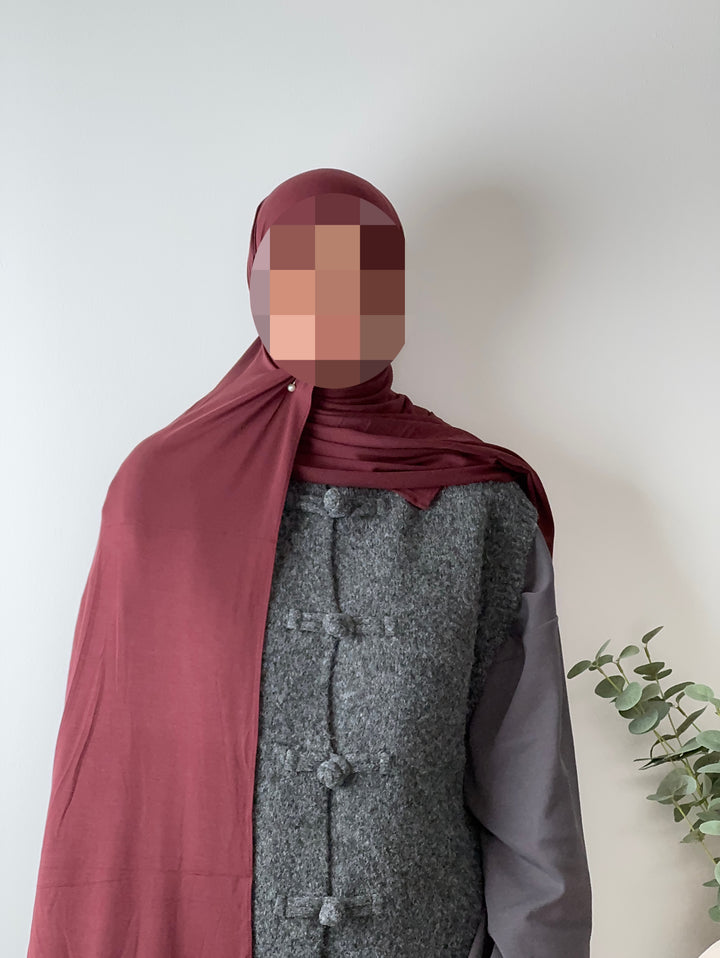 🌿 Bamboo Jersey Hijab XL – Soft, Breathable &amp; Effortlessly Modest