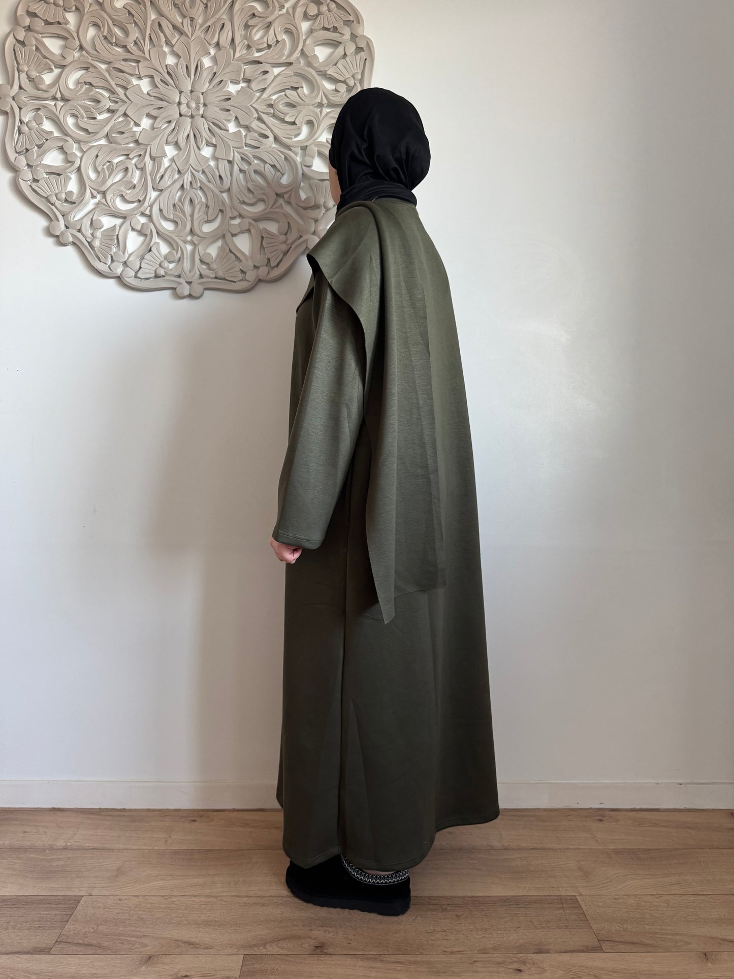 Abaya Cape winter Kaki