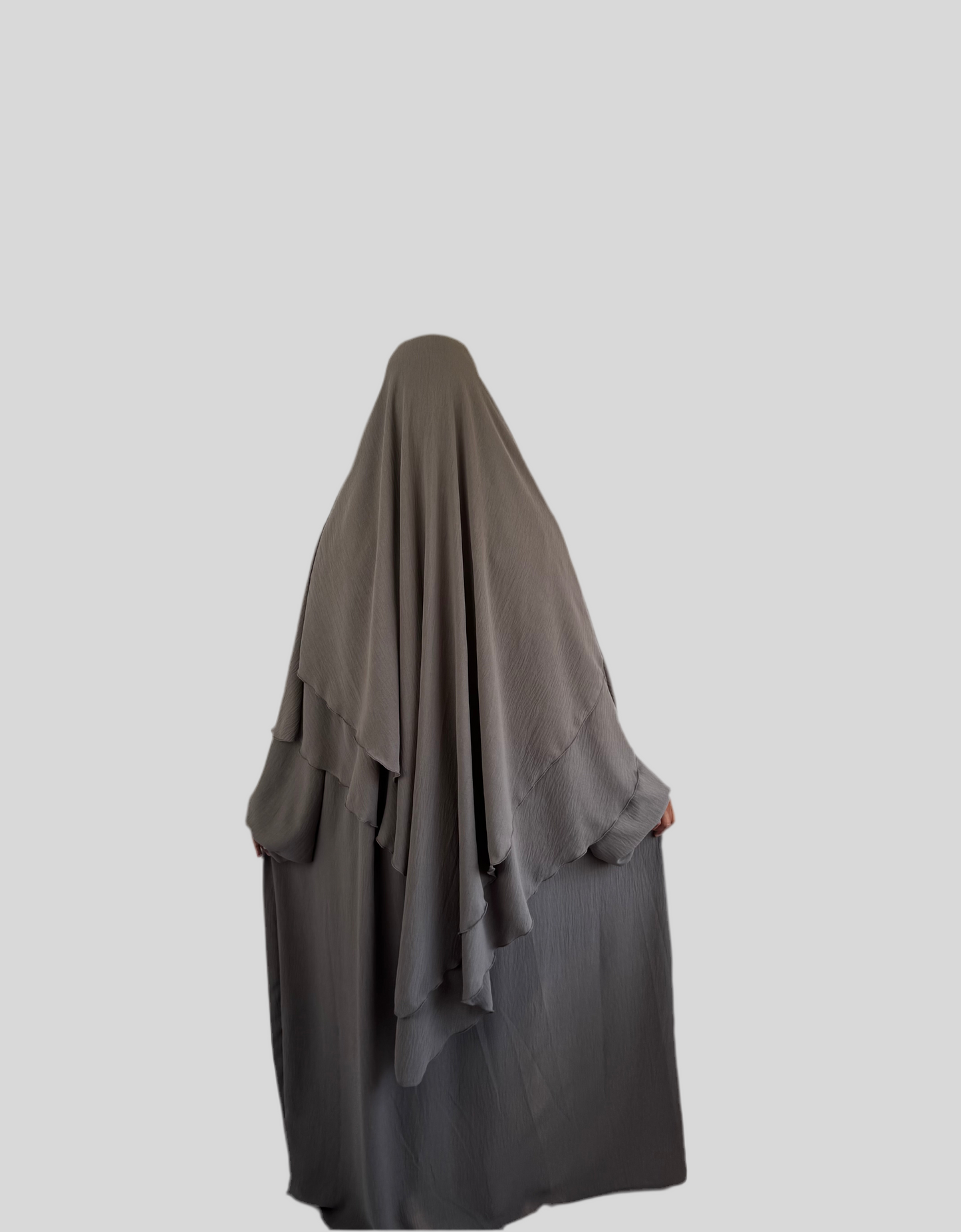 Taupe Abaya & Khimar Set ASSIYA