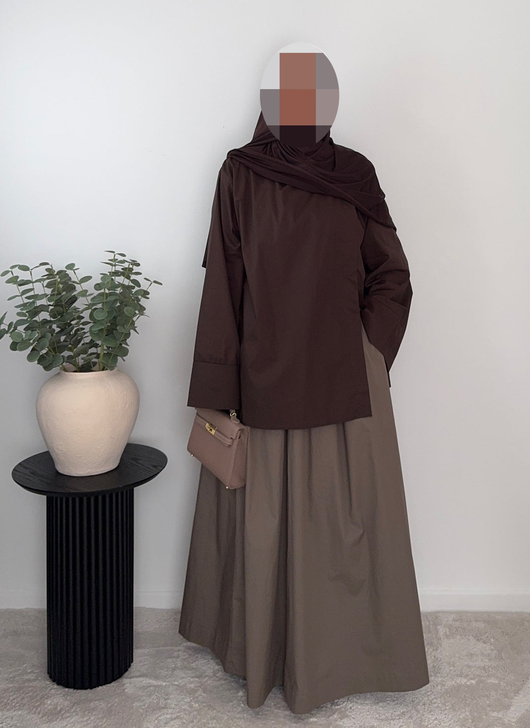 Modest Oversized Long Sleeve Blouse – 100% Cotton – Lightweight, Breathable &amp; Comfortable