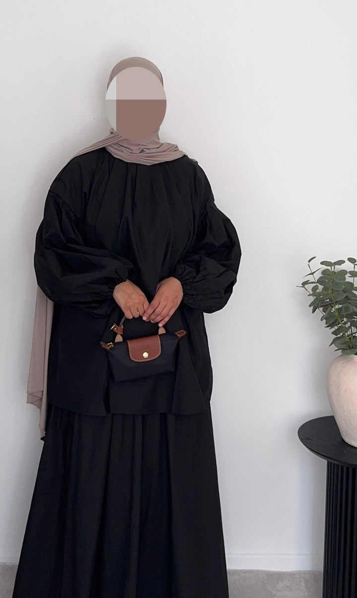 Balloon Sleeve Oversized Blouse | 100% Cotton