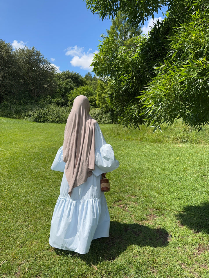 Modest Flowy Cotton Maxi Dress