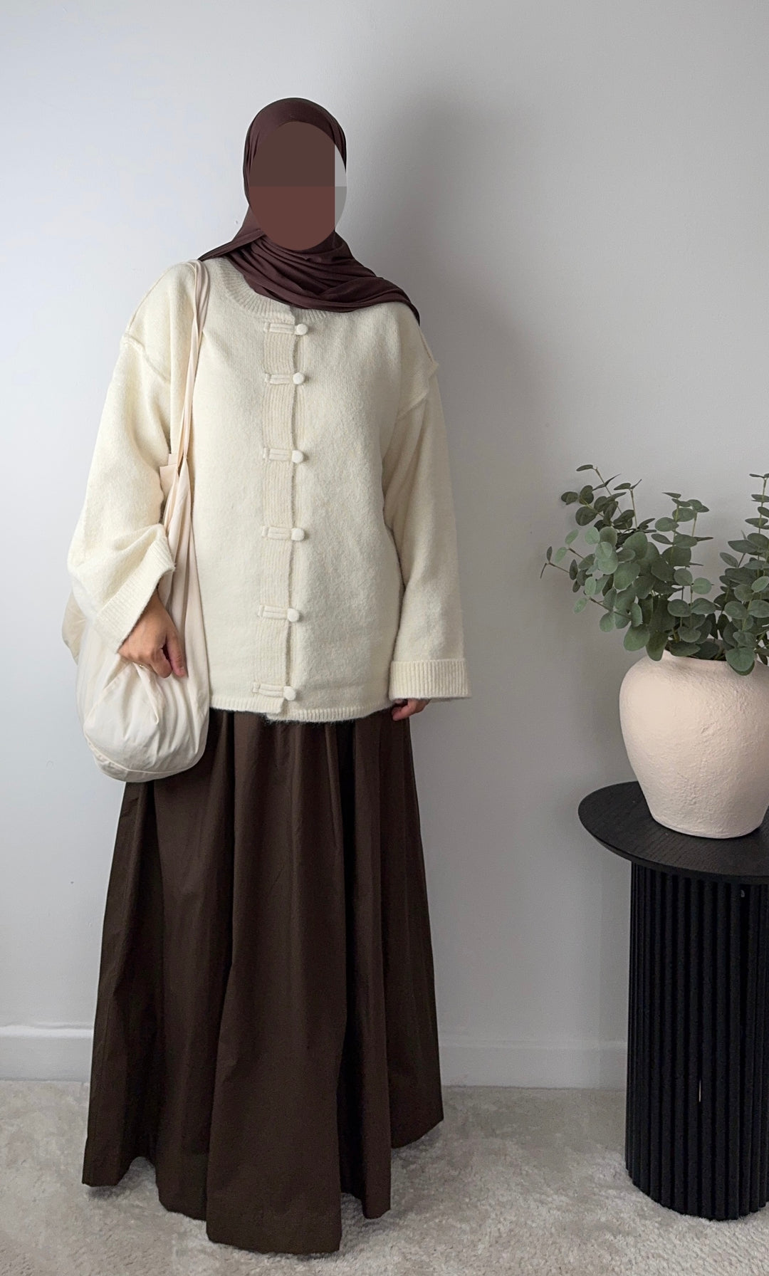 Asian-Inspired Knit Cardigan