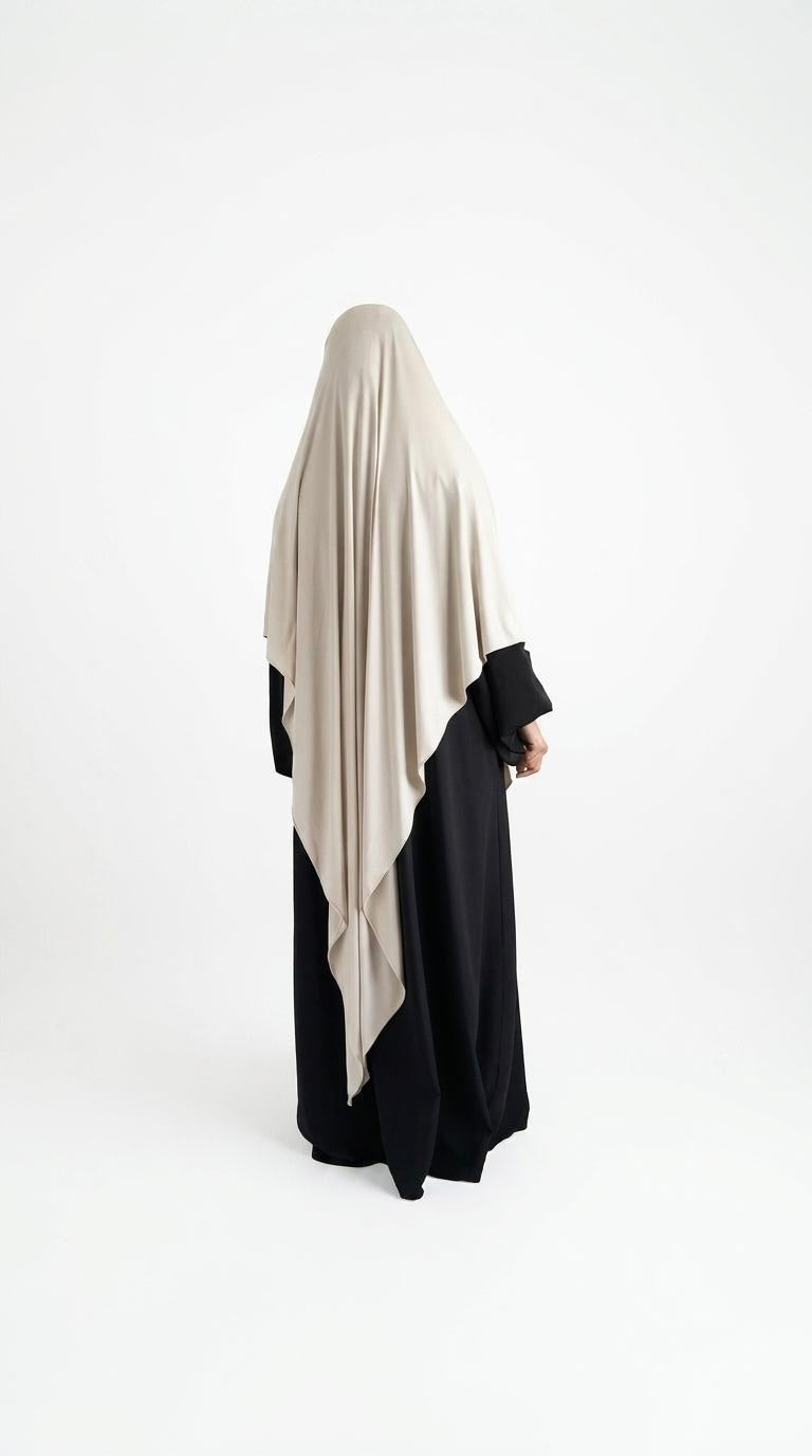 Maxi Bamboo Jersey Khimar – Full Coverage & Flowy Comfort