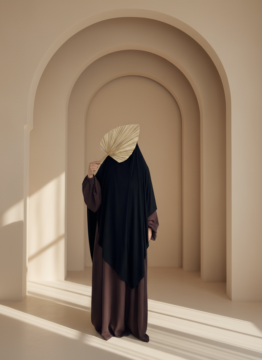 Maxi Bamboo Jersey Khimar - Bamboo Khimar Hijab